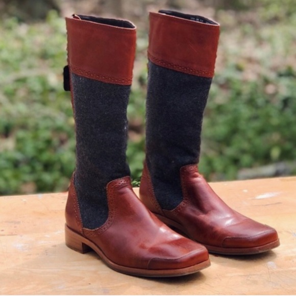 Wolverine Shoes - Wolverine 1883 Brown Leather Lillie riding boots